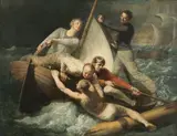 John Singleton Copley, The Rescue, oil on canvas