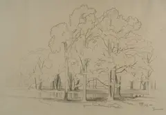 Geneseo by David Johnson, pencil on paper, offered May 2006