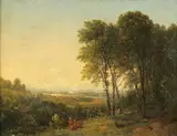 John Bunyan Bristol, View into the Valley, oil on canvas