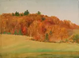 John Bunyan Bristol, Autumn Lanscape, oil on canvas