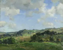 Rolling Hills by Charles Harold Davis, oil on canvas, offered May 2006