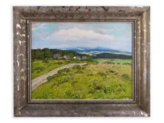 Karel Schadt, Dirt Road, First half of 20th century, Oil on cardboard