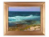 Karel Langer, Sea Landscape, Around 1914, Oil on cardboard