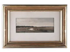 Josef Procházka, River with Herons, First third of 20th century, Oil on canvas