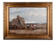 František Hanus Herink, Motif from Bretagne, 1925, Oil on wood