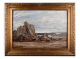 František Hanus Herink, Motif from Bretagne, 1925, Oil on wood