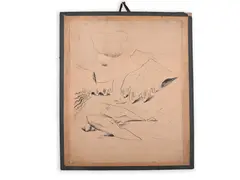 Jiří Krejčí, Landscape with Rocks, 1935, Ink on paper
