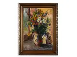 Karel Kupka, Bouquet by the Window, 1960, Oil on cardboard