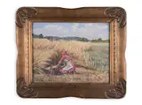 Eduard Demartini, Harvest, First half of 20th century, Oil on canvas