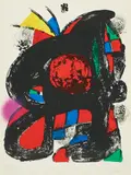 Aus: Der Lithograph IV by Joan Miró, 1981/82, Farblithografie auf Velin, sold Mar 2025