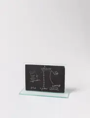 Schiefertafel by Joseph Beuys, 1972, Farbserigrafie, beidseitig auf Schiefertafel, sold Apr 2025