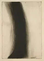 Knie by Arnulf Rainer, 1956/62, Kaltnadel auf Bütten, sold May 2025