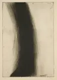 Arnulf Rainer, Knie, 1956/62, Kaltnadel auf Bütten