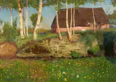 Sommermorgen by Otto Modersohn, Wohl 1904, Öl auf Leinwand, sold Jun 2025