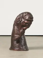 Theo Balden, Geschlagener Jude, 1943 (Entwurf), Bronze, rotbraun patiniert
