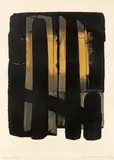 Pierre Soulages, Lithographie No. 38, 1975, Farblithografie auf Velin