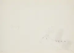 Aus: Zeichnungen zu Leonardos Codices Madrid by Joseph Beuys, 1975, Granolithografie auf leichtem Karton mit Mittelfalz, sold May 2025