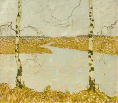 Walter Ophey, Dachauer Moos, Um 1907, Öl auf Leinwand