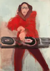 Sophie von Hellerman, Ohne Titel (DJane), 1996, Acryl auf Leinwand