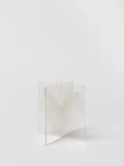 Heinz Mack, Kleine Flügelplastik, 1980, Farbserigrafie auf zwei ineinandergesteckte Plexiglasplatten
