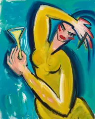 Elvira Bach, "Sehnsucht nach Süden und Licht", 1985, Kunstharz auf Leinwand