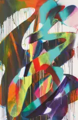 Katharina Grosse, Ohne Titel, 2021, Pigmentdruck auf Papier