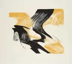 Faque II by Karl Otto Götz, 1992, Farblithografie auf Bütten, sold May 2025