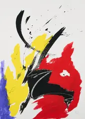 Jean Miotte, Ohne Titel, Farbserigrafie auf leichtem Karton