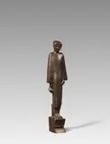 Joseph Csaky, Jeune fille au panier, 1926 (Entwurf), Bronze, braun patiniert