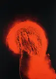 Otto Piene, Mushroom Man, 1976, Farbserigrafie auf leichtem Karton