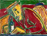 Billy Childish, Ohne Titel, 1994, Öl auf Leinwand