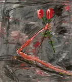 Walter Dahn, "Der Rosenkavalier", 1982, Acryl auf Leinwand