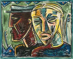 Billy Childish, Ohne Titel, 1990, Öl auf Leinwand