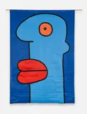 Thierry Noir, Head, 1996, Acryl auf Leinwand