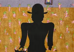 William Copley, "Le Roi des Poivreaux", 1957, Öl auf Leinwand