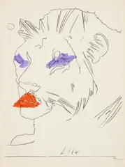 Lion (Il Leone) by Andy Warhol, Offset auf Velin, sold Sep 2025