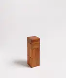 Friedrich Gräsel, FT 3 (Formenteilung), 1976, Holz, geölt und schwarz markiert, mit Scharnieren verbunden
