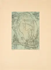 Max Ernst, Ohne Titel, 1963, Farbradierung auf BFK RIVES (Wasserzeichen)