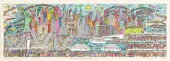 James Rizzi, All Roads leed to New York City, 2009, 3D-Farbserigrafie auf leichtem Karton