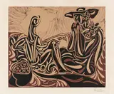 Pablo Picasso, Les Vendangeurs, 1959, Linolschnitt auf Arches Velin