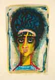 Otto Dix, Römerin, 1962, Farblithografie auf Van Gelder Zonen (Wasserzeichen)