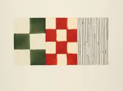 Raval 4 by Sean Scully, 1996, Farbradierung auf Arches (Wasserzeichen), sold May 2025