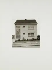 Wohnhaus Jülicher Strasse 16, Hoengen bei Aachen by Bernd und Hilla Becher, 1970/90, Offset auf leichtem Karton, sold Jun 2025