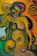 Anton Henning, "Portrait No. 154", 2006, Öl auf Leinwand