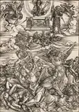 Albrecht Durer, Der Engelkampf, 1511, Holzschnitt auf Papier