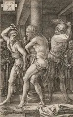 Geißelung Christi by Albrecht Durer, 1512, Kupferstich auf Papier, sold Nov 2025