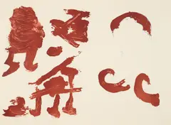 Aus: Spur II by Joseph Beuys, 1977, Farblithografie auf Bütten, sold Jul 2025