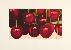 Karin Kneffel, Ohne Titel (Kirschen), 2004, Farbaquatinta auf Bütten