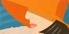 Alex Katz, Orange Hat (Aus: Alex and Ada, the 1960's to the 1980's), 1990, Farbserigrafie auf Bütten