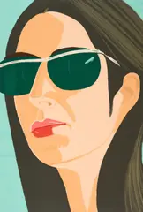 Alex Katz, Ada with Sunglasses (Aus: Alex and Ada, the 1960's to the 1980's), 1990, Farbserigrafie auf leichtem Karton